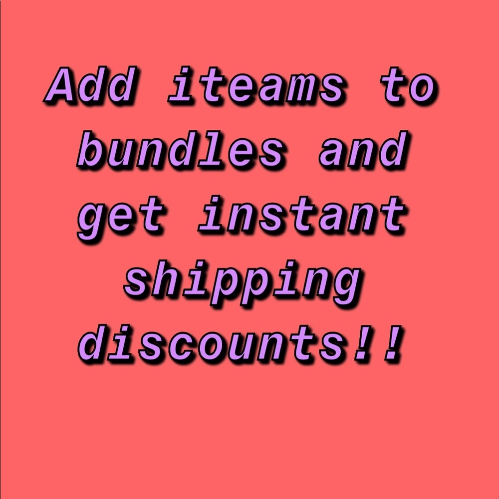 All items added to bundles will get discounts!!